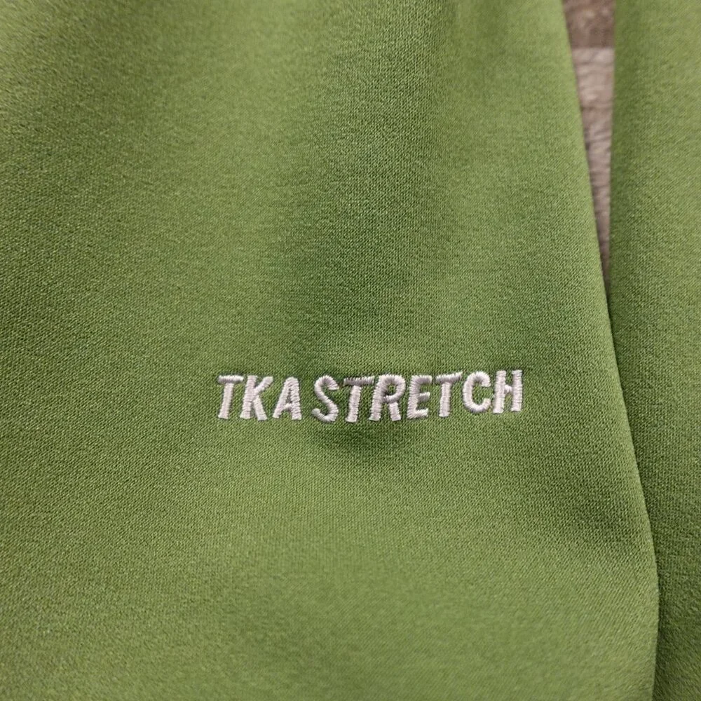 The North Face‎ full zip sweater jacket men's large green TKA stretch